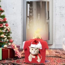 Noël Cabane Lit Pour Chat Et Chien, Fermée, Doux Et Confortable - NoëlChatCadeau™ -Chats Fournitures Magasin Noel cabane Lit pour Chat et Chien fermee doux et confortable NoelChatCadeau Pour toi Mon chat 1668173938