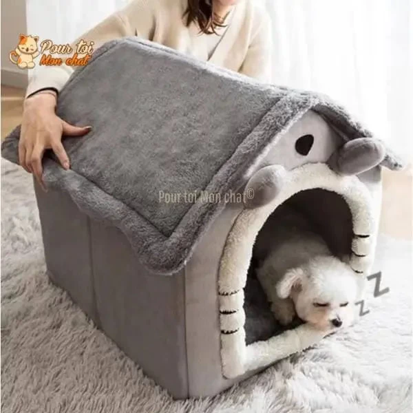 PETITE MAISON EN PELUCHE POUR CHAT – TOITpourCHAT™ 1 PETITE MAISON EN PELUCHE POUR CHAT – TOITpourCHAT™