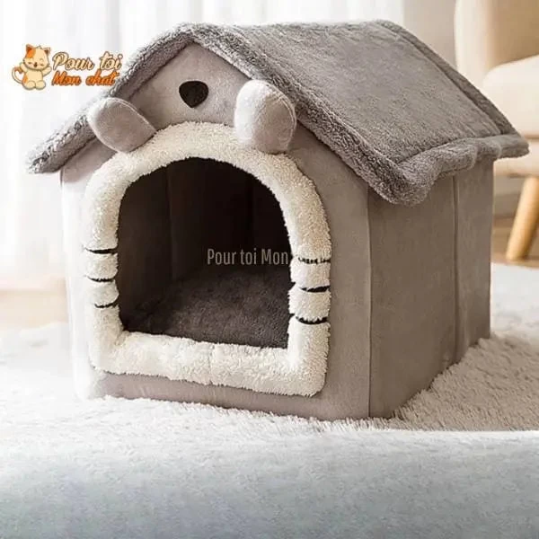 PETITE MAISON EN PELUCHE POUR CHAT – TOITpourCHAT™ 3 PETITE MAISON EN PELUCHE POUR CHAT – TOITpourCHAT™ – Image 3