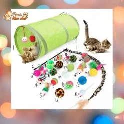 Pack De Jouets Divers Et Rigolos Pour Chat - TousmesJouets4Cat™ -Chats Fournitures Magasin Pack de jouets divers et rigolos pour chat TousmesJouets4Cat Pour toi Mon chat 1667832707