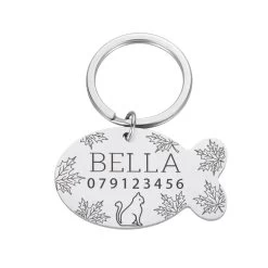 Plaque De Collier Personnalisée Avec Gravure En Forme De Poisson En Acier Inoxydable Pour Chat -Chats Fournitures Magasin Plaque de collier personnalisee avec gravure en forme de poisson en acier inoxydable pour chat Pour toi Mon chat 1687524775166 3e29a7c0 0f21 4607 86a2 fcb1b33dc6f1