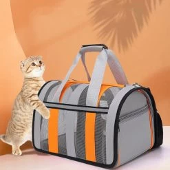 Sac à Dos De Transport Pliable En Tissu Oxford Pour Chat