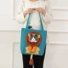 Sac à Main Portable à Design De Lion Pour Chat