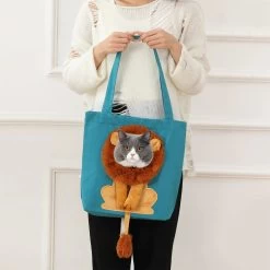 Sac à Main Portable à Design De Lion Pour Chat