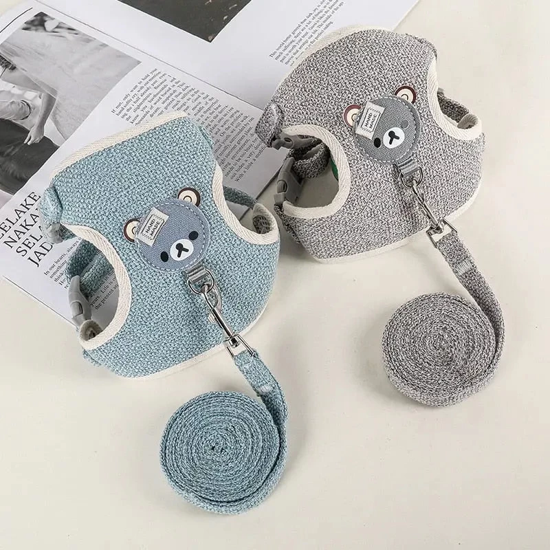 Sangle De Poitrine En Glaçure Avec Design D'ourson Pour Chat 6 Sangle De Poitrine En Glaçure Avec Design D'ourson Pour Chat – Image 6