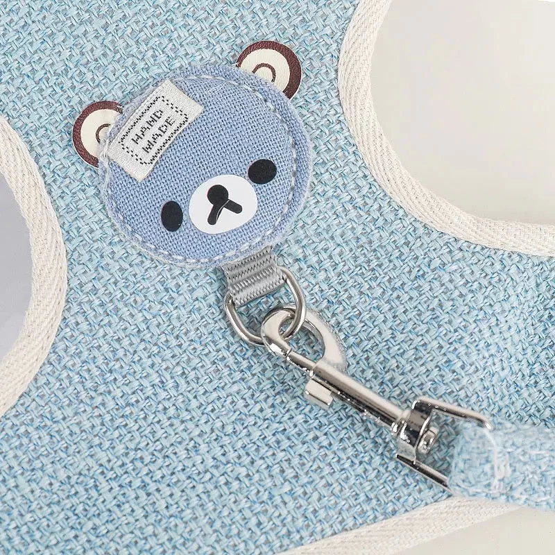 Sangle De Poitrine En Glaçure Avec Design D'ourson Pour Chat 8 Sangle De Poitrine En Glaçure Avec Design D'ourson Pour Chat – Image 8