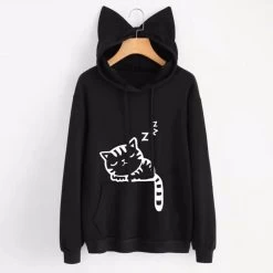Sweat à Capuche En Forme De Chat Pour Femmes -Chats Fournitures Magasin Sweat a capuche en forme de chat pour femmes Pour toi Mon chat 1680960513 f613a250 cd0d 4464 adc4 8356c8e7ccec