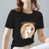 T-shirt Décontracté Avec Imprimé à Motif De Chat Pour Femme