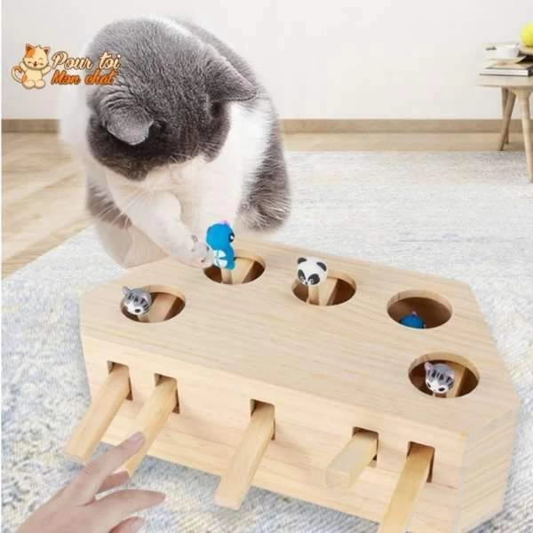 Jeu éducatif En Bois - AttrapCat'™ 5 Jeu éducatif En Bois - AttrapCat'™ – Image 5