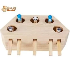 Jeu éducatif En Bois - AttrapCat'™ 17 Jeu éducatif En Bois - AttrapCat'™ -Chats Fournitures Magasin Tease Cat Chase Mouse Hunt Toy Wooden Maze Interactive Educational Pet Hit Hamster w 3 5 Holed Catch Bite Funny Training Toy Pour toi Mon chat 1637889199