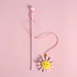 Tige De Jeu Avec Pendentif En Peluche Et Cloche Pour Chat