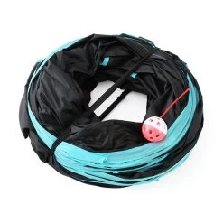 Tunnel De Jeu Pliable Bleu Et Noir En Forme D'étoile à Cinq Entrées Pour Chat -Chats Fournitures Magasin Tunnel de jeu pliable bleu et noir en forme d etoile a cinq entrees pour chat Pour toi Mon chat 1687372613282